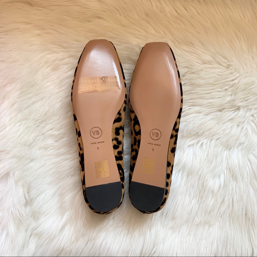 New! VERONICA BEARD Grier Haircalf Chain Loafers - Picture 8 of 9